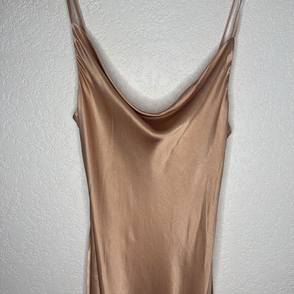 NWT Shona Joy Bias Cowl Maxi Dress Revolve Desert Rose Size 4 - Picture 4 of 14